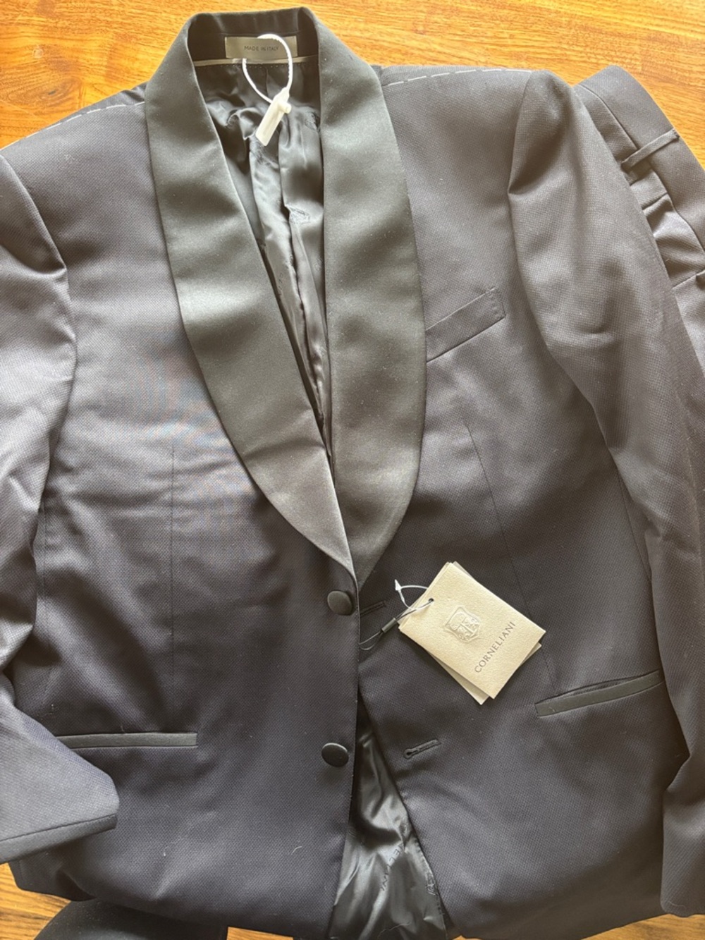 Corneliani Black Shawl Lapel Tuxedo Jacket